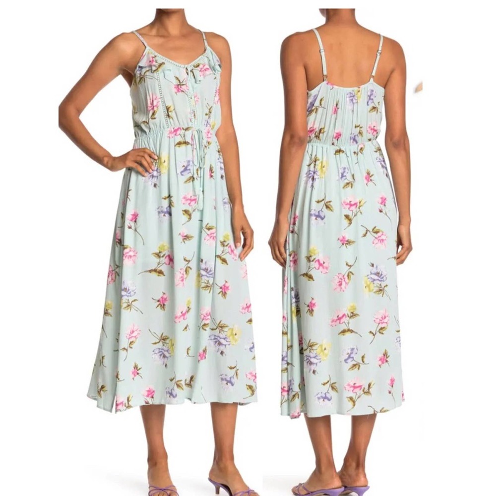 American Rag NWT Slim Tank Floral Midi Dress size Large